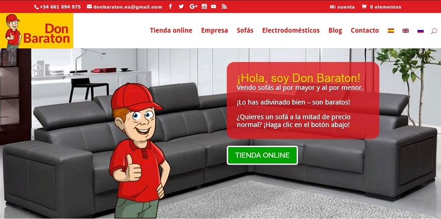 Tienda online de muebles donbaraton.es