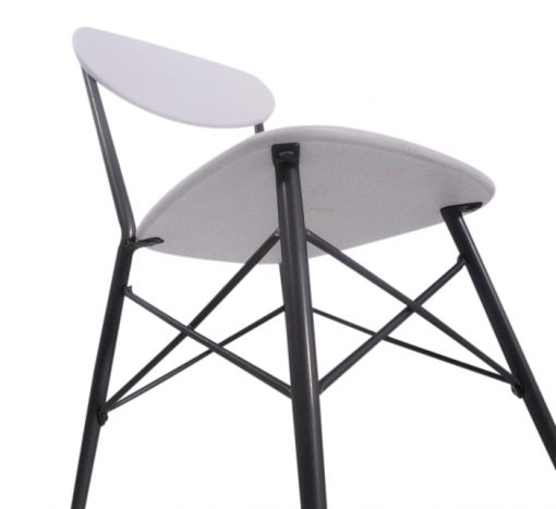 Steel Legs of the Chair Painted in Grey. The Familio Dining Set
