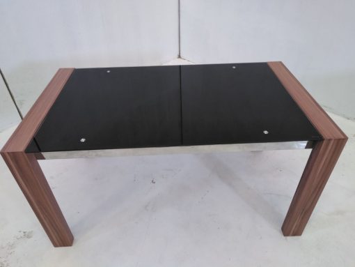 Glass surface. Coffee Table - Metal, Wood and Glass - Tec