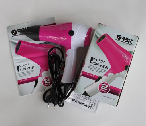Secador de pelo barato - manual de usuario, caja, cable, garantía