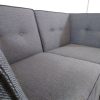 Asientos. Sofá modular pequeño (2 plazas) de color gris más puf - Modules