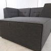 Puf. Sofá modular pequeño (2 plazas) de color gris más puf - Modules