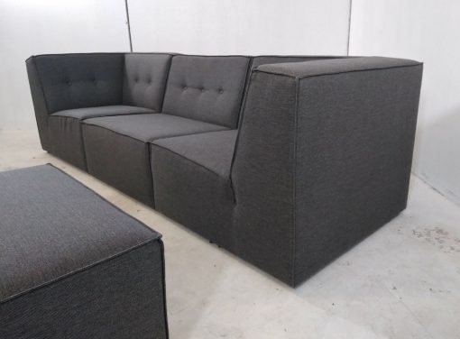 Sofá de 3 plazas moderno más puf - Modules