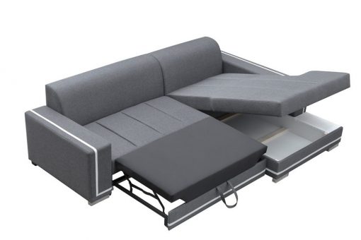 Arcón de sofá cama con chaise longue grande - Caicos