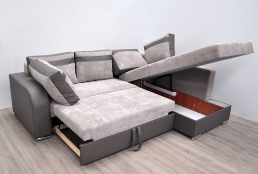 Cama y arcón de sofá rinconera moderno - Bologna