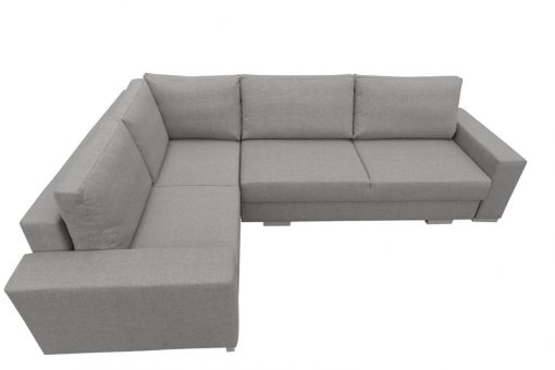 Fabric Corner Sofa with Folding Bed and Storage - Harbour