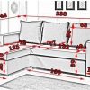 Medidas. Sofá chaise longue cama con arcón - Turin