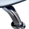 Chrome Legs. Sofa Set in Black and White Faux Leather 3 Seater and 2 Seater - Naples