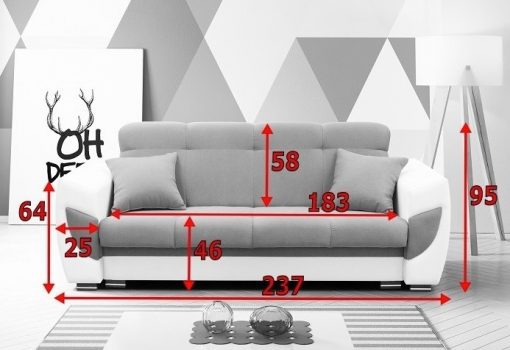 Medidas de sofá cama modelo Tarancón