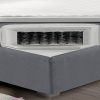 Матрас 160 x 200 см с пружинами и топпер в разрезе двуспальной кровати, модель Barbara