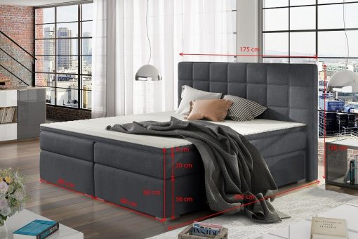 Medidas de cama doble 160 x 200 cm modelo Isabella