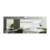 Cabecero con luces LED, colores blanco y gris - Cremona