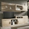 Conjunto modular de salón, 241 cm - Messina. Color roble