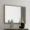 Wall Mirror with Brown Frame 90 x 75 cm - Cremona