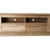 TV Stand for 32″, 40″, 43″, 50″, 55″, 60″ TV Sets, with 2 Drawers & 2 Shelves, Imitation Wood Finish - Alabama