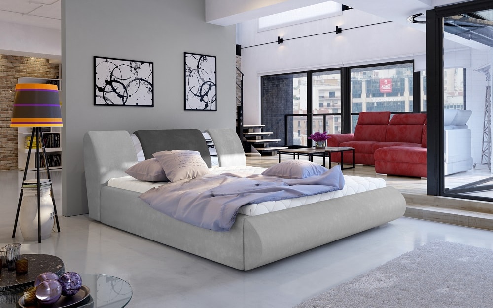 Canapé 140 x 200 cm abatible tapizado moderno - Charlotte - Don Baraton:  tienda de sofás, colchones y muebles