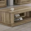 Mesa de centro con revistero, acabado efecto madera - Alabama