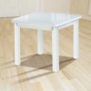 Square Dining Table 90 x 90 cm, Extending to 180 cm - Vejle. White Colour