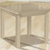Square Dining Table 90 x 90 cm, Extending to 180 cm - Vejle. Oak Tree Colour