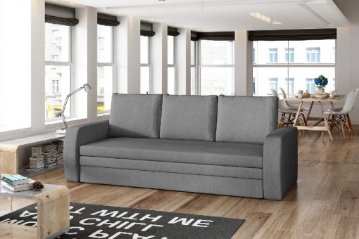 Sofá cama de 3 plazas para espacios reducidos - Liverpool. Color gris claro Soro 93