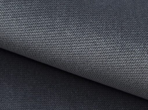 Tela sintética poliéster color gris oscuro (Paros 6) del canapé Charlotte