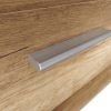 Grey Plastic Handles of the 2 Drawers Alabama TV Stand