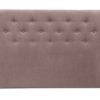 Double Bed Headboard, 160 x 120, Upholstered in Fabric with Buttons - Dream. Brown Colour