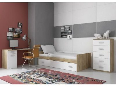 Спальный гарнитур: кровать, комод, письменный стол - Rimini 06