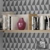 Wall Shelf with Back Panel, 120 cm, White / Oak - Rimini