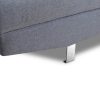 Metal Chrome Legs. Modern Corner Sofa with Reclining Headrests - Pamplona
