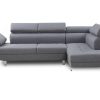 Ajustable Armrest. Modern Corner Sofa with Reclining Headrests - Pamplona