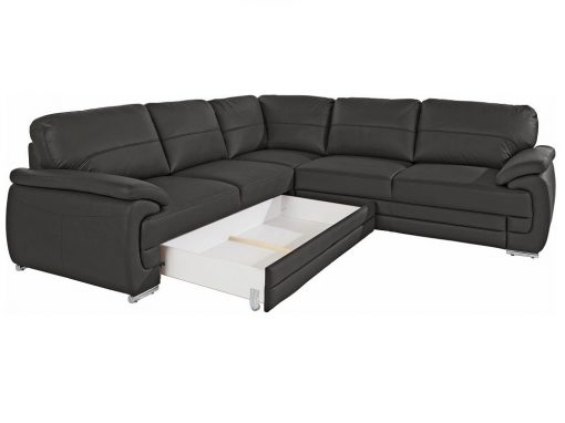 Arcón extraíble del sofá rinconera de piel auténtica modelo Dallas