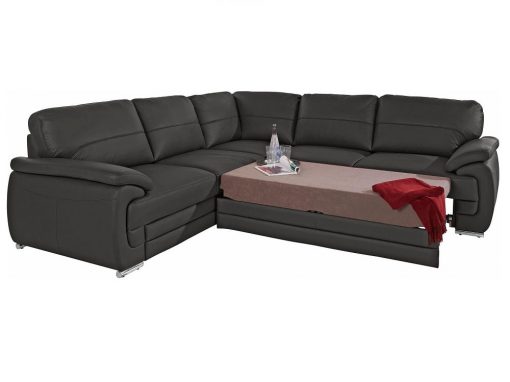 Cama extraíble del sofá rinconera de piel auténtica modelo Dallas