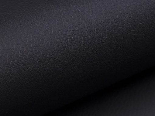 Piel sintética de color negro del sofá 7 plazas modelo Cannes
