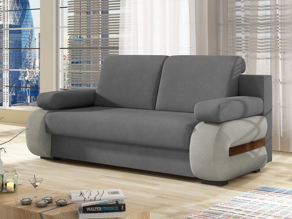 Small Modern Sofa Bed with Side Cushions (Armrests) – Cambridge - Don  Baraton: tienda de sofás, muebles y colchones