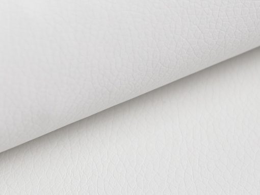 Piel sintética de color blanco, sofá modelo Reims