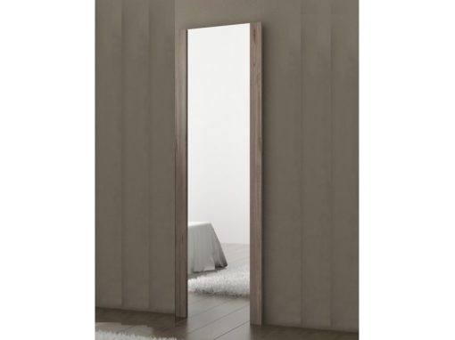 Espejo de cuerpo entero con marco, 180 cm - Cremona. Color marrón-nelson