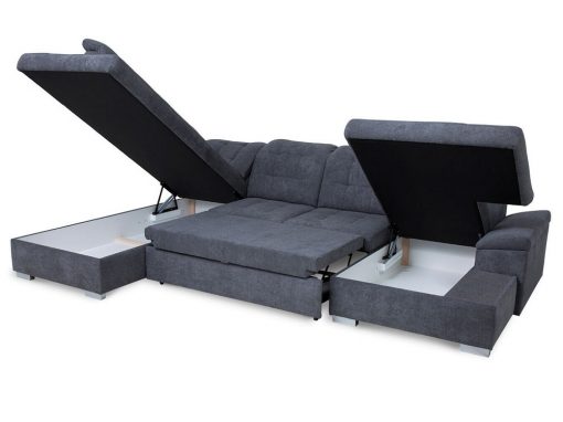 Two storage compartments of the Toronto sofa