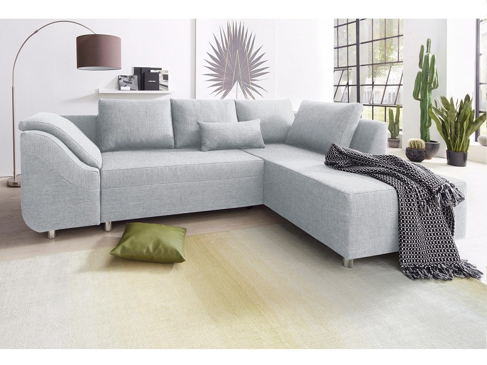 obra maestra Natura llevar a cabo Sofá rinconera cama color gris claro - Toulouse - Don Baraton: tienda de  sofás, colchones y muebles