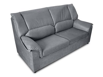 Small inexpensive 3-Seater sofa - Nimes. Grey stain resistant fabric