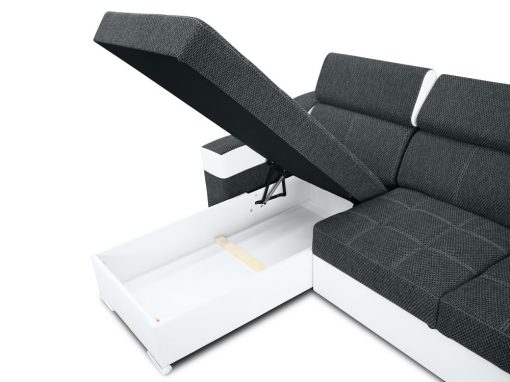 Arcón abierto del sofá chaise longue modelo Albi Plus