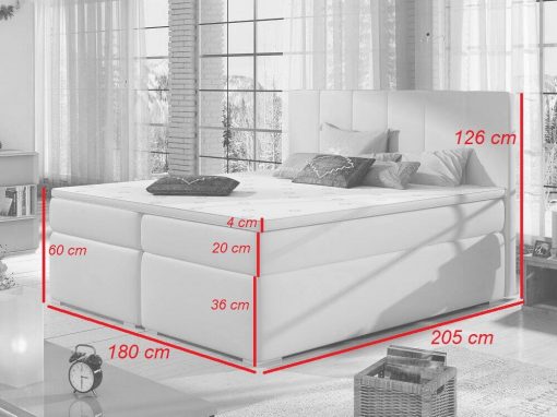 Medidas de la cama 180 x 200 cm, modelo Monica