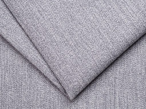 Tela sintética color gris claro del sofá rinconera modelo Brandon