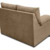 Вид сзади. Недорогой двухместный диван - Salamanca. Бежевый