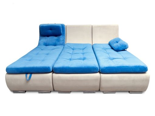 Modo cama. Sofá chaise longue con asientos convertibles en cama - Brussels