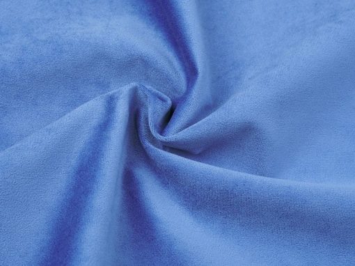 Tela terciopelo color azul del sofá modelo Brussels
