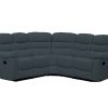 Recliner corner sofa upholstered in fabric – Malaga. Gris